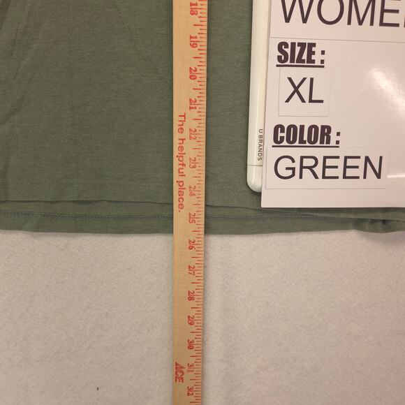 The North Face Casual Short Sleeve Crew Neck Shirt Womens Size XL Green - Picture 6 of 9